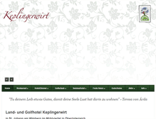 Tablet Screenshot of keplingerwirt.at